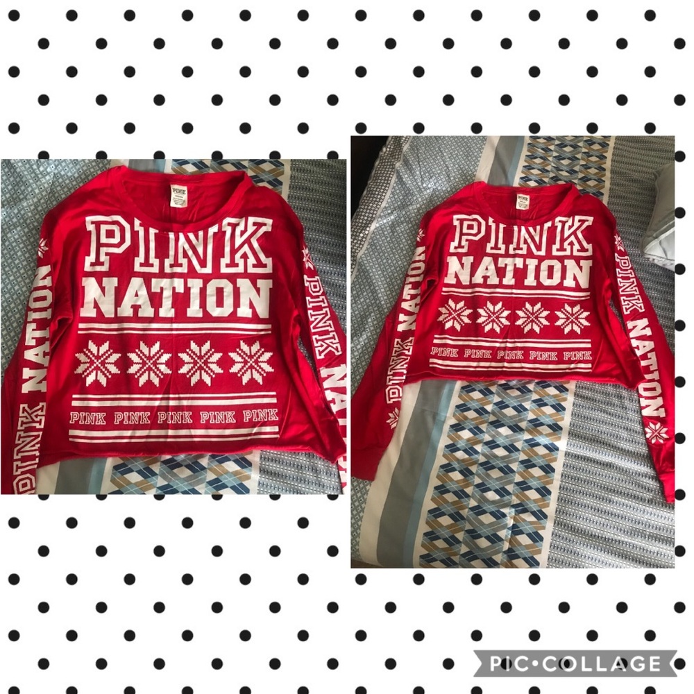 VS Pink Crop Tee